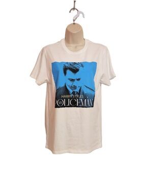 Threadfast My Policeman Graphic T-Shirt White/Blue Small
